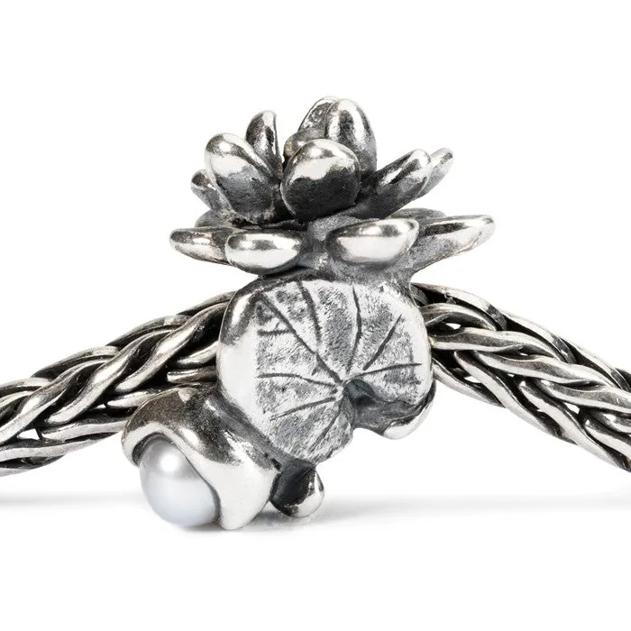Trollbeads Silver Bead Water Lilies of July