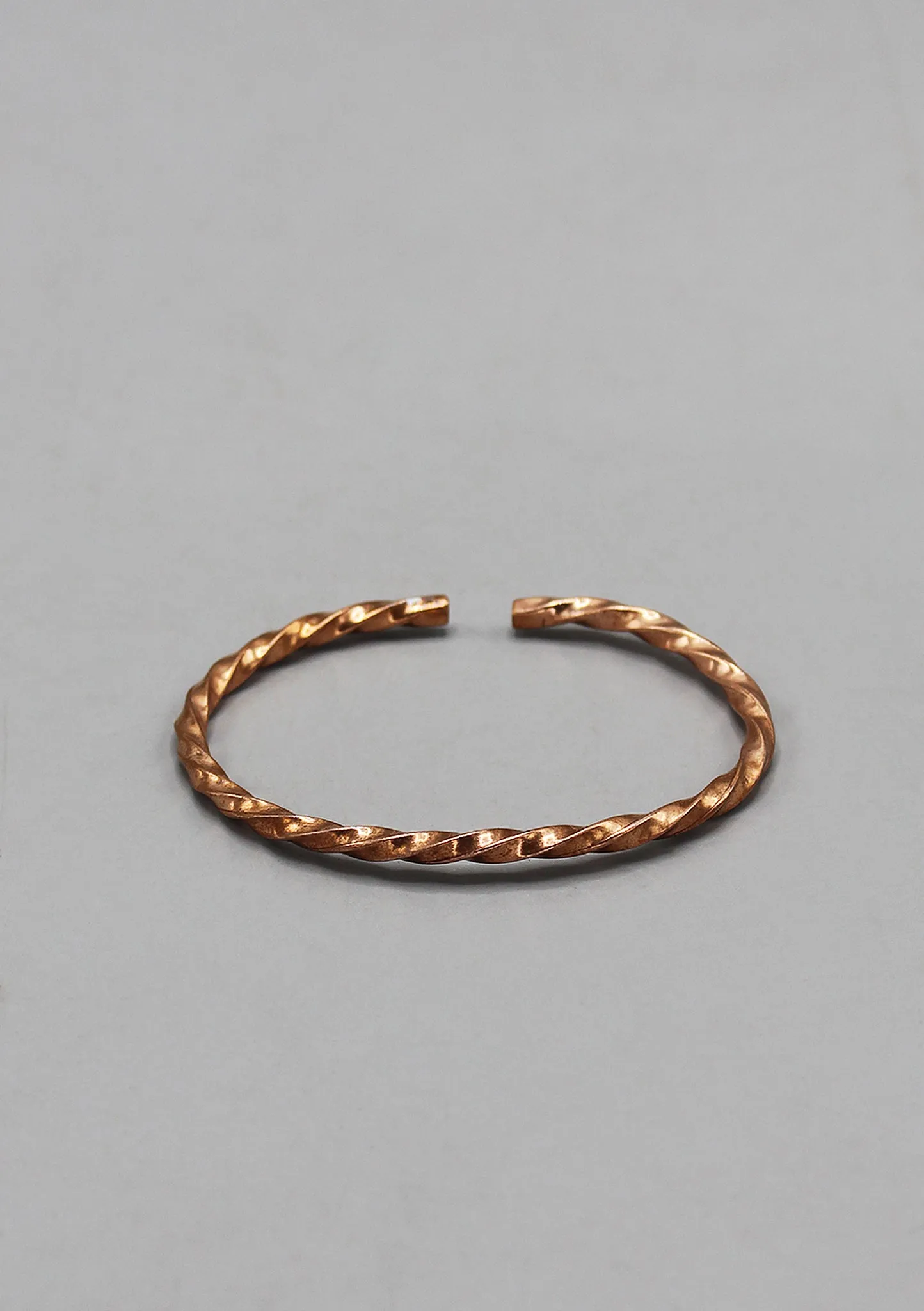 Twisted Copper Plain Bracelet