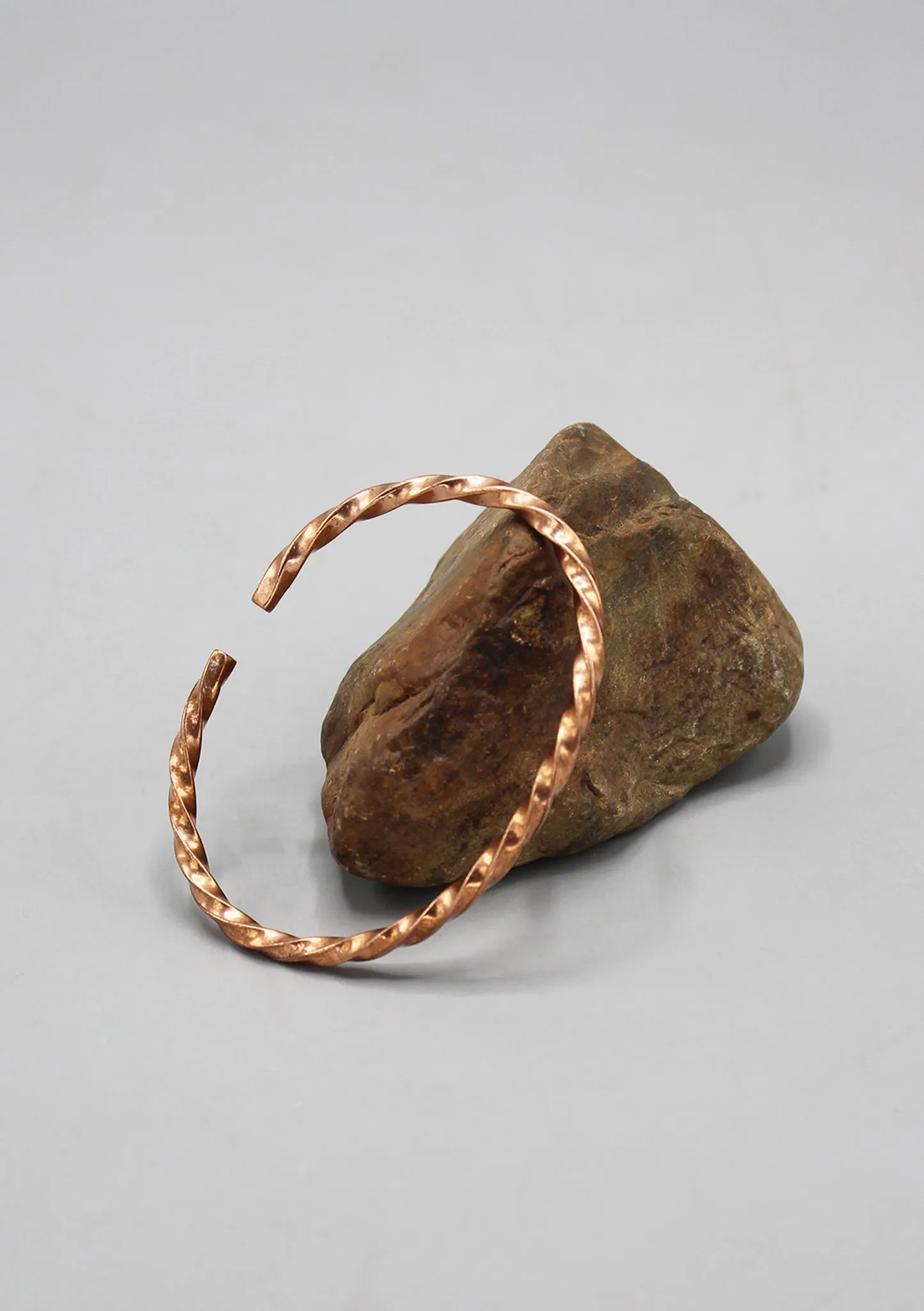 Twisted Copper Plain Bracelet