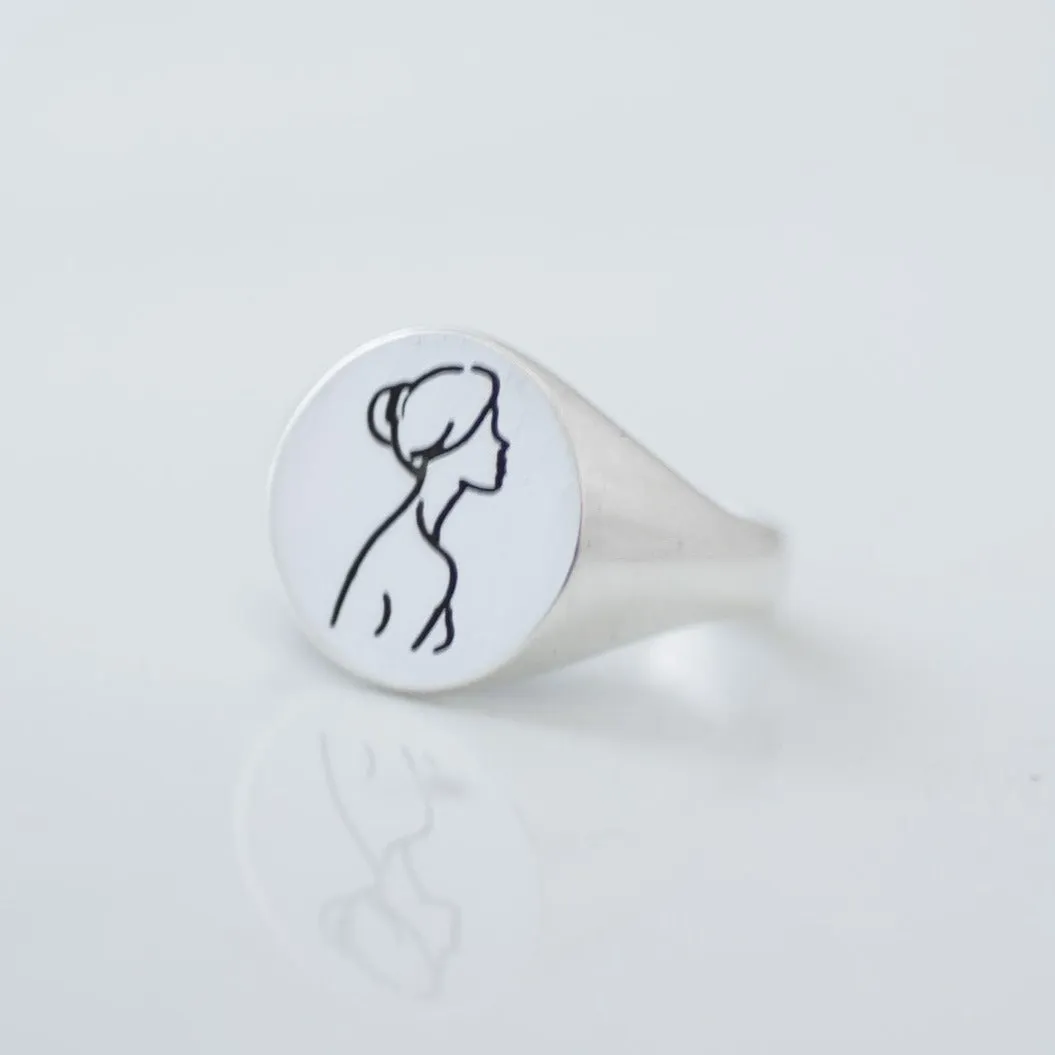 Venus Signet Ring silver