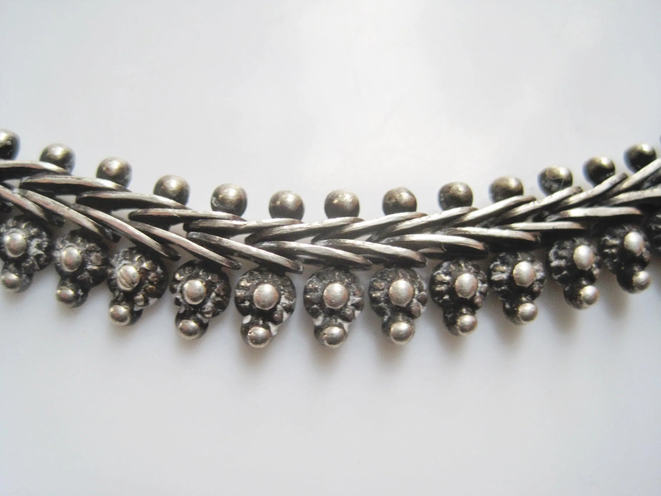 Vintage Silver Indian Choker Necklace