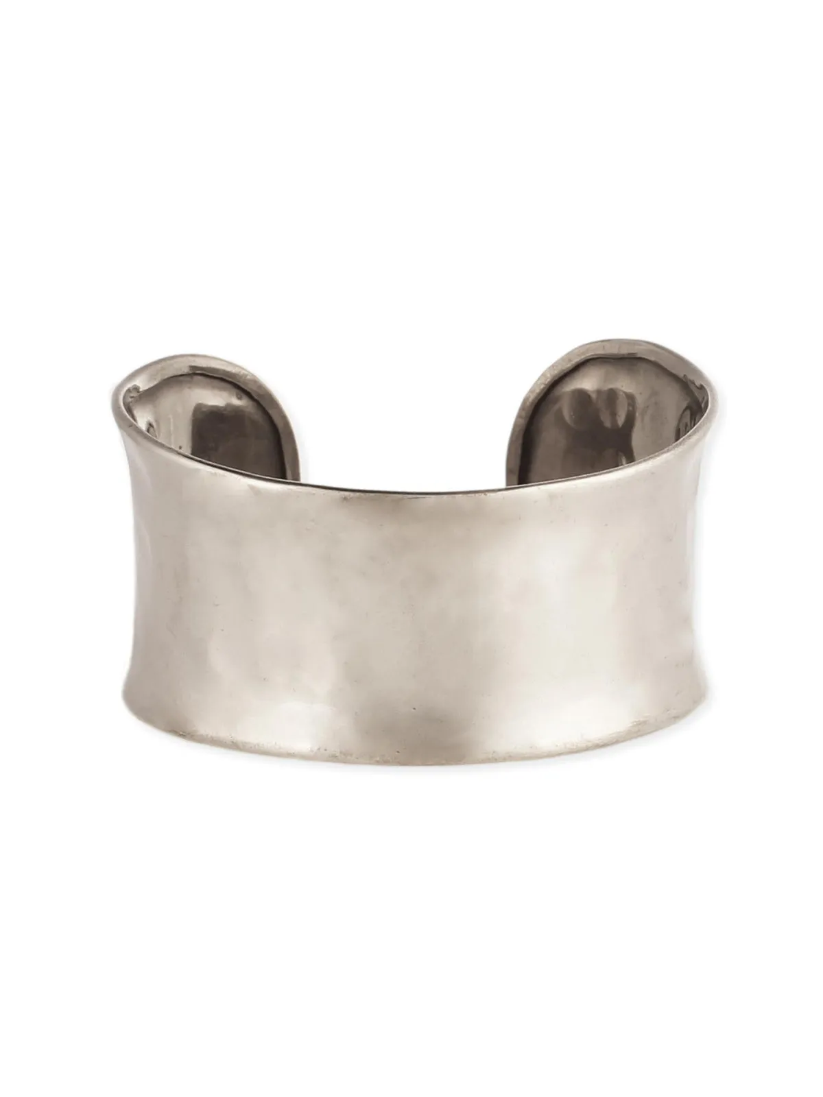 Wide Hammered Cuff Bracelet