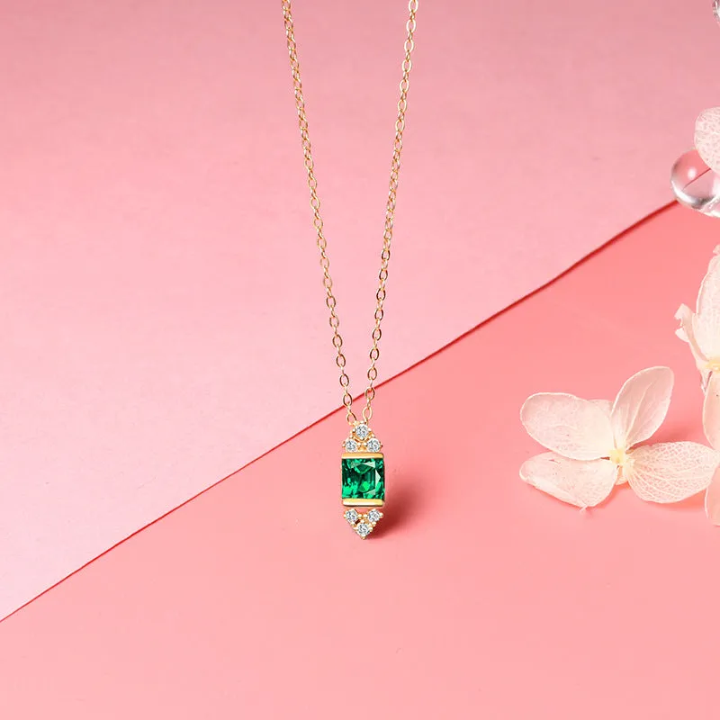 Women's for Ladies S925 Sterling Silver Zircon Necklace  Gift for Girls