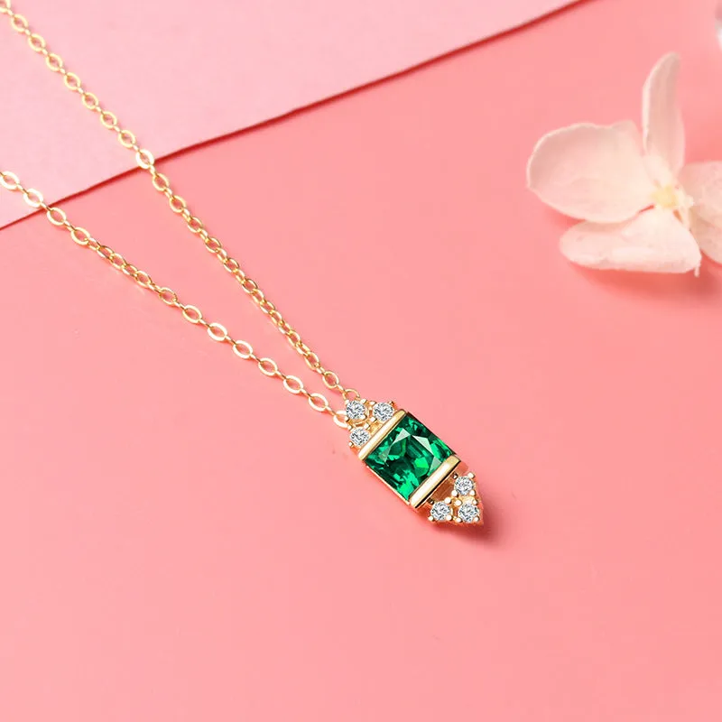 Women's for Ladies S925 Sterling Silver Zircon Necklace  Gift for Girls
