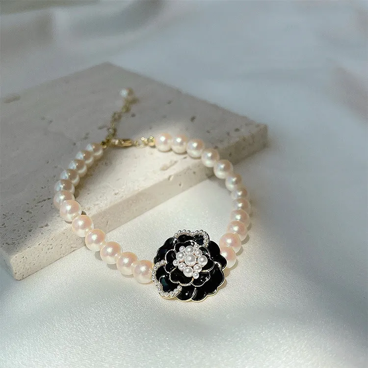 Women's Necklace Camellia Choker  Gift for Girls