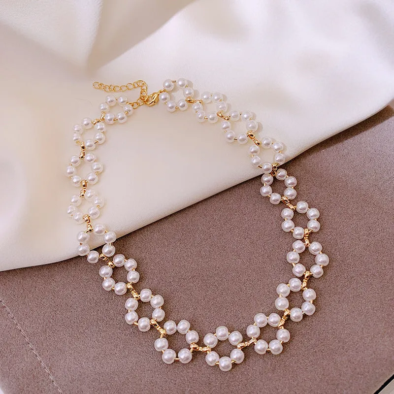 Women's Necklace Camellia Choker  Gift for Girls