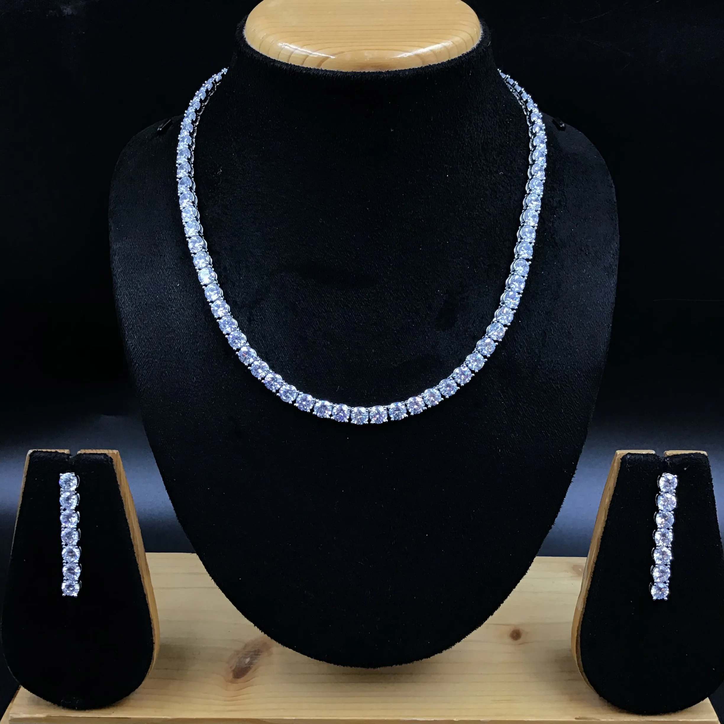 Zircon/AD Necklace Set 7953-05