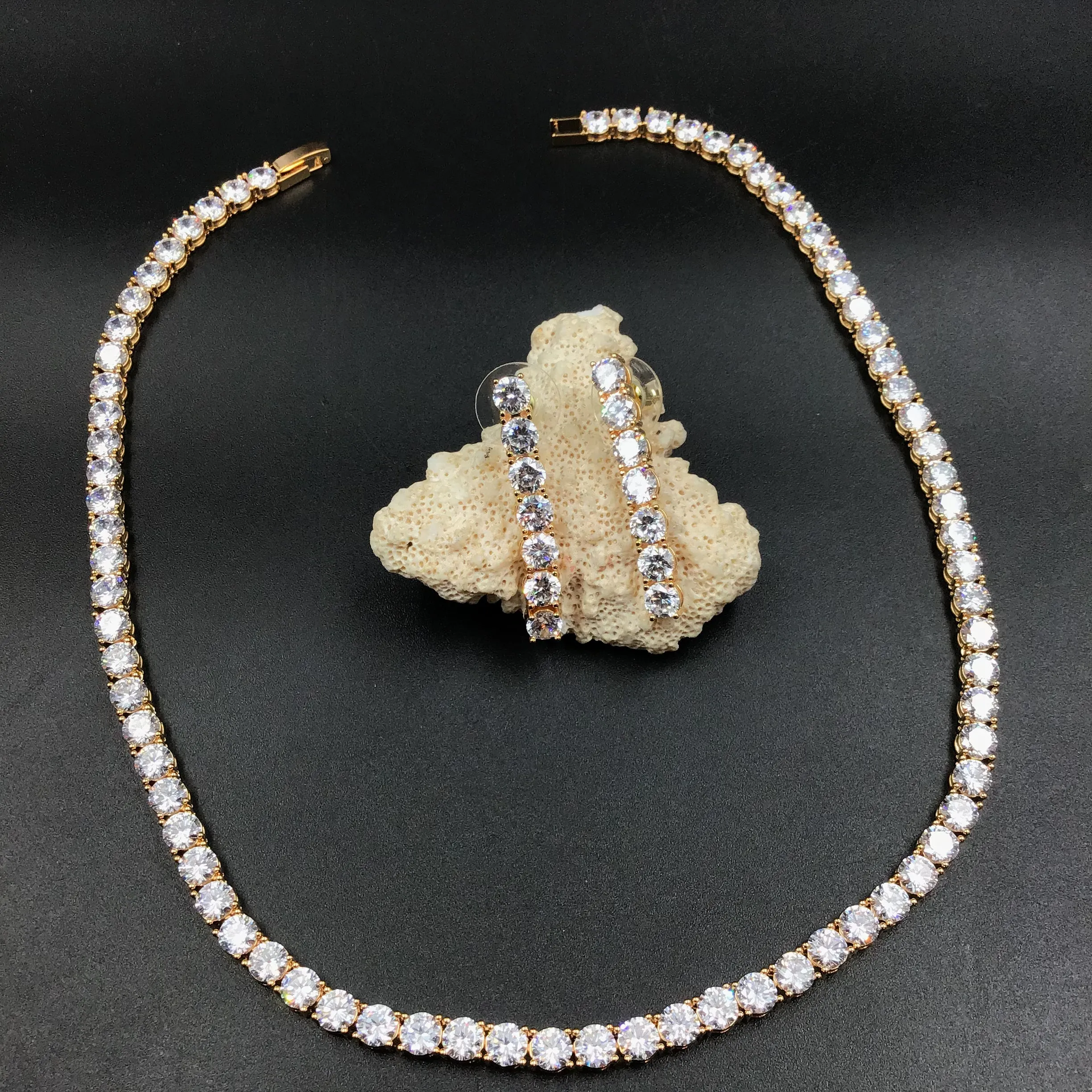 Zircon/AD Necklace Set 7953-05